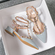 Casual sandalen met spitse teen en klinknagels - Capri