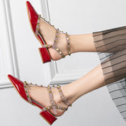 Casual sandalen met spitse teen en klinknagels - Capri