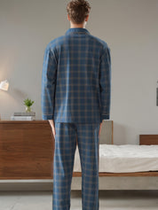 Zachte geruite pyjamaset voor heren - Lorenzo