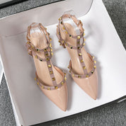 Casual sandalen met spitse teen en klinknagels - Capri