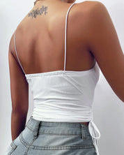 Verstelbare tanktop met schouderbandjes - Melany