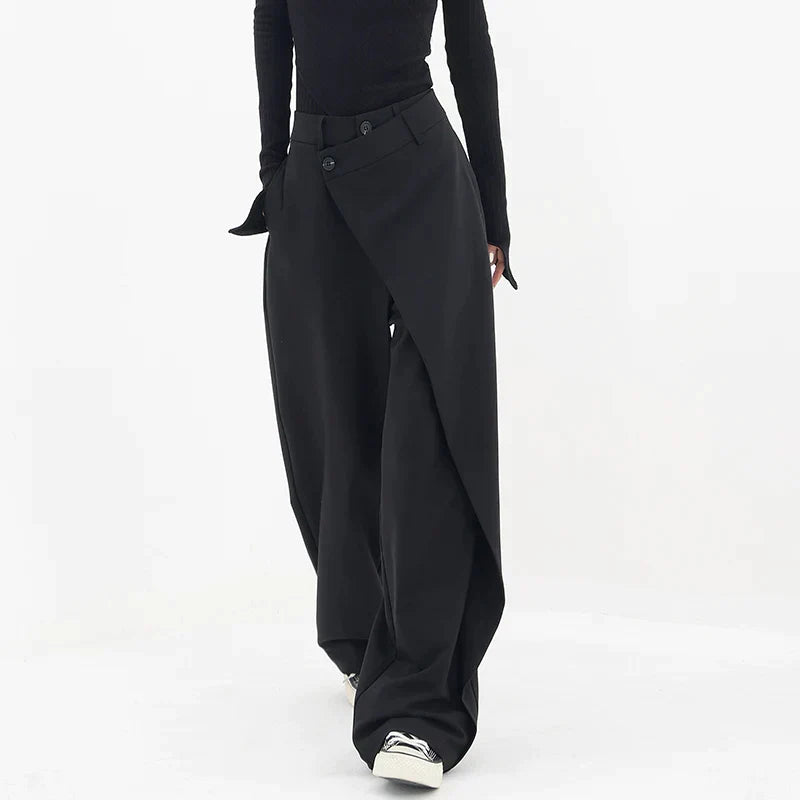 Asymmetrische baggy broek - Freya