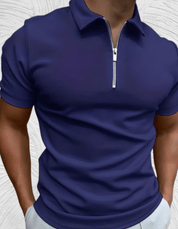 Berlin - Mooi passend poloshirt voor heren met ritssluiting