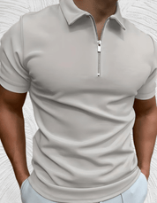 Berlin - Mooi passend poloshirt voor heren met ritssluiting