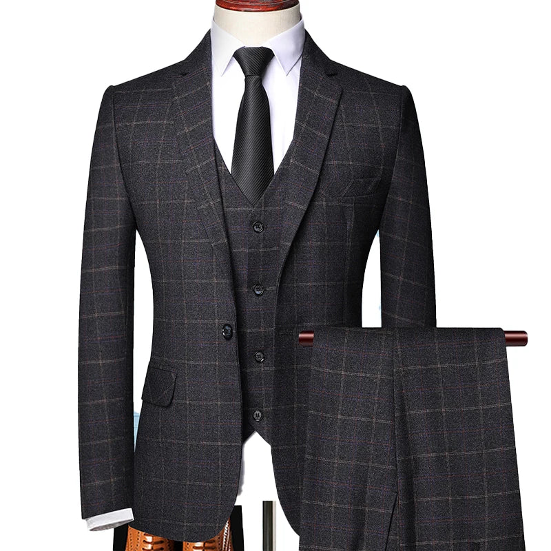 Peaky Blinders-Geïnspireerde 3-delig Pak - Hamon