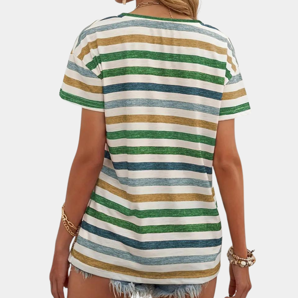 Casual gestreept T-shirt voor dames - Sasha