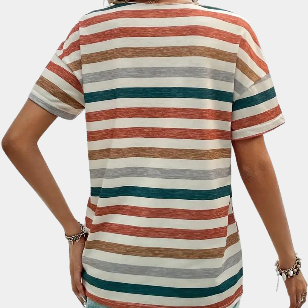 Casual gestreept T-shirt voor dames - Sasha