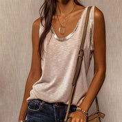 Urban casual streetwear T-shirt zonder mouwen - Abby