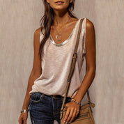 Urban casual streetwear T-shirt zonder mouwen - Abby