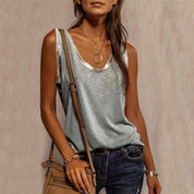 Urban casual streetwear T-shirt zonder mouwen - Abby
