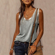 Urban casual streetwear T-shirt zonder mouwen - Abby
