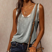 Urban casual streetwear T-shirt zonder mouwen - Abby