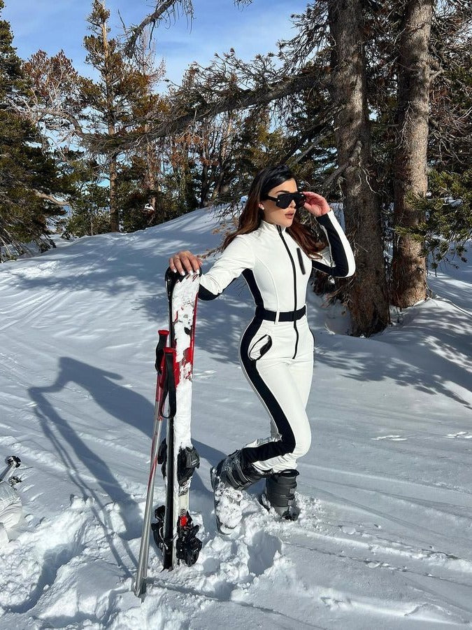 Stijlvol winter skipak met riem - Itzel