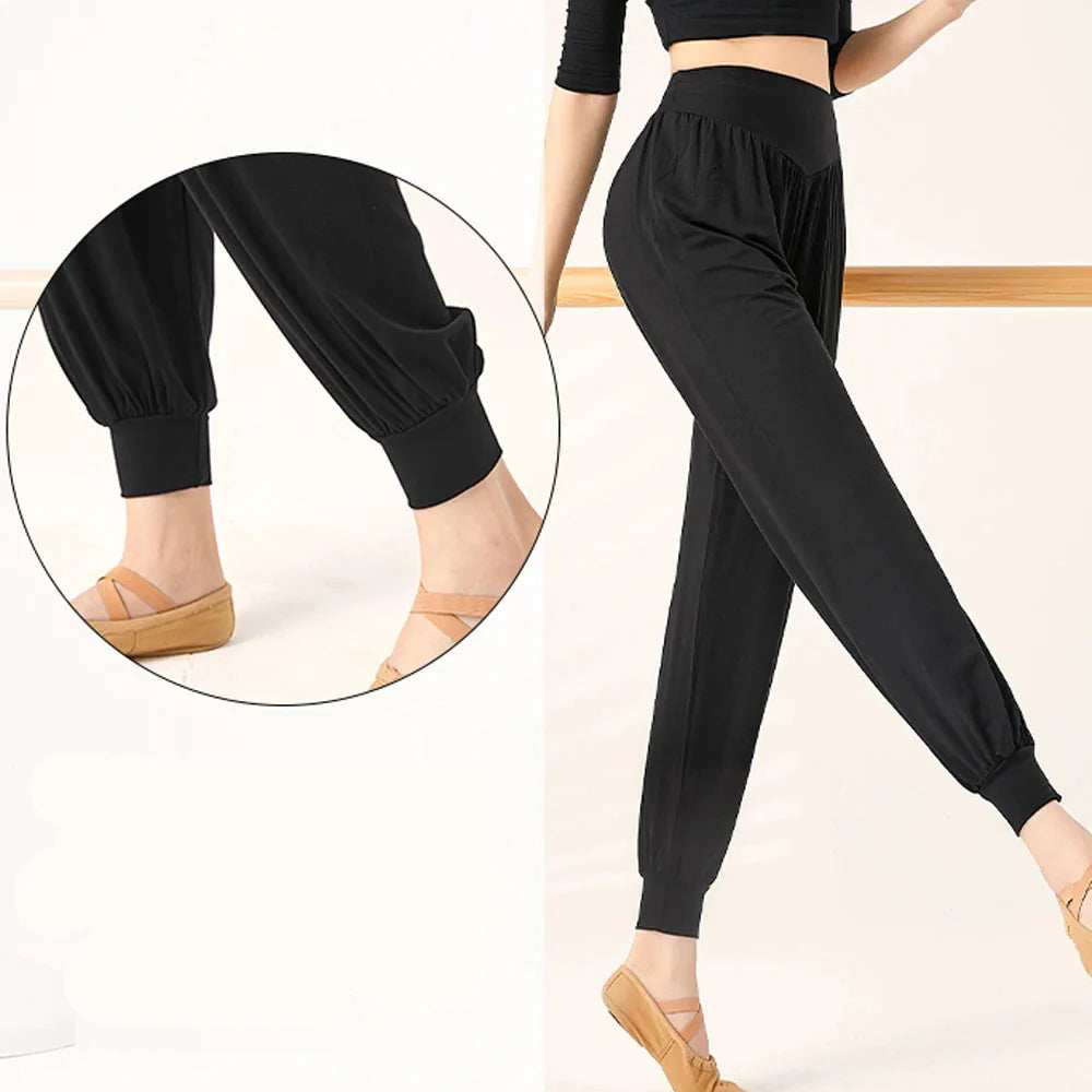 Zachte stretchy yogabroek met hoge taille - Winnie