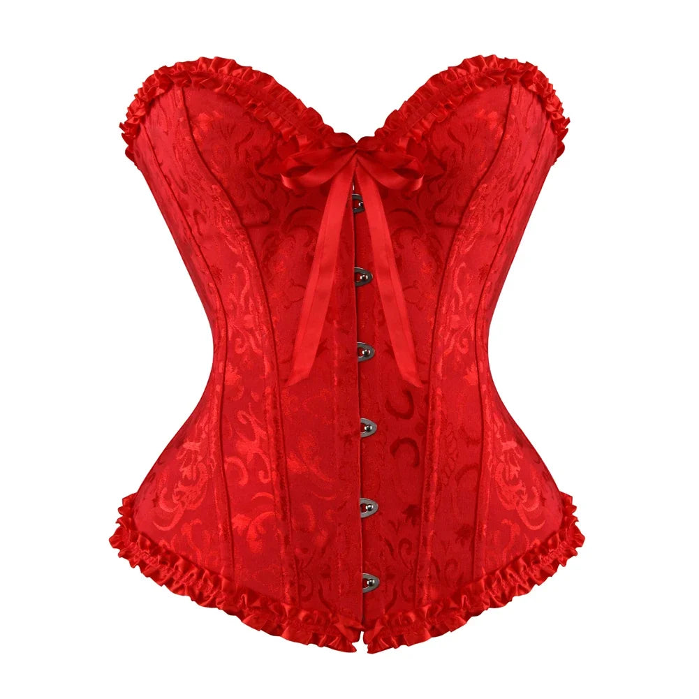 Vintage jacquard korset - Kyla