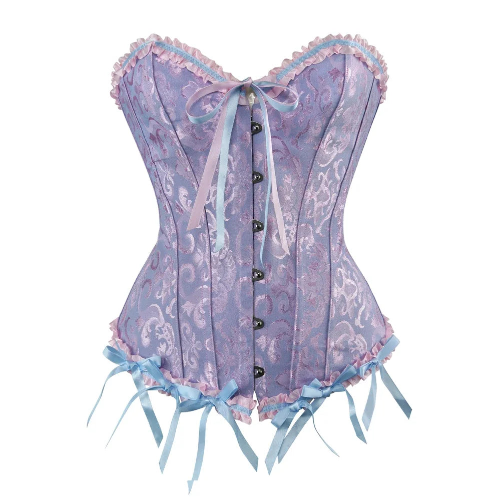 Vintage jacquard korset - Kyla