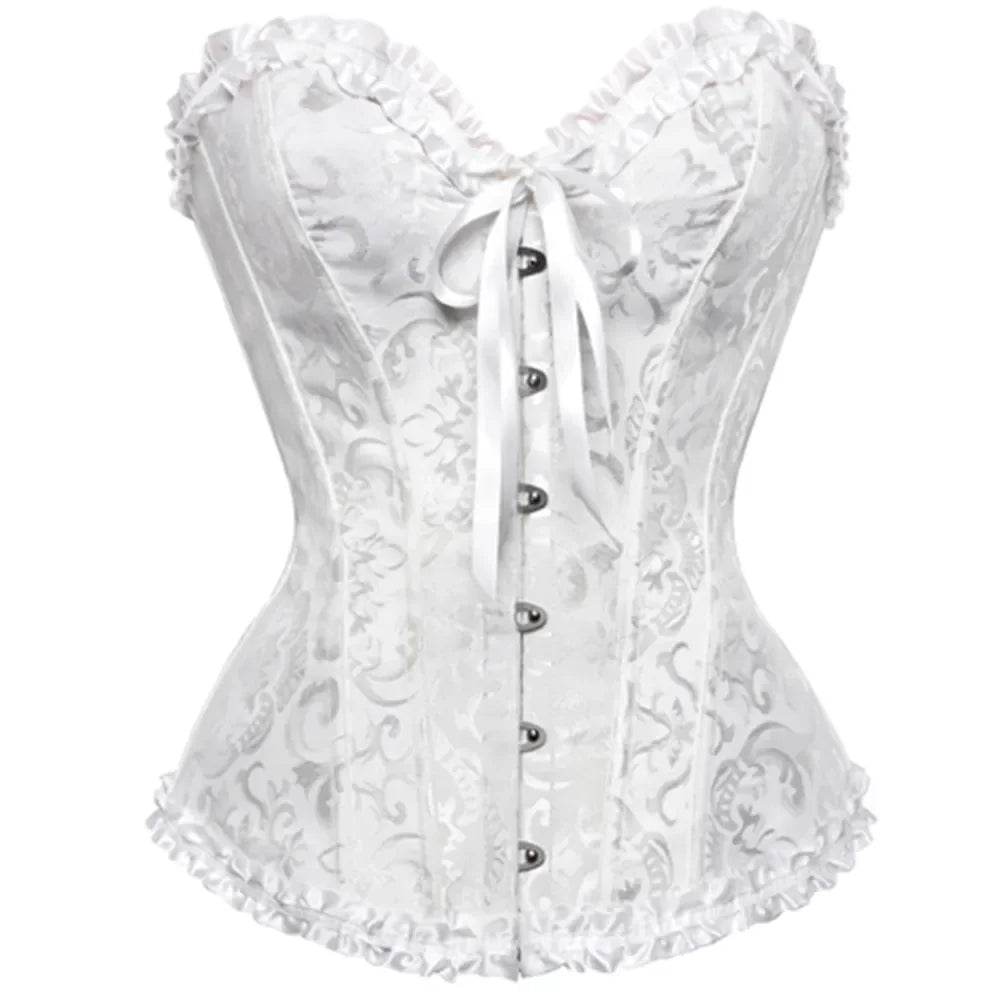 Vintage jacquard korset - Kyla