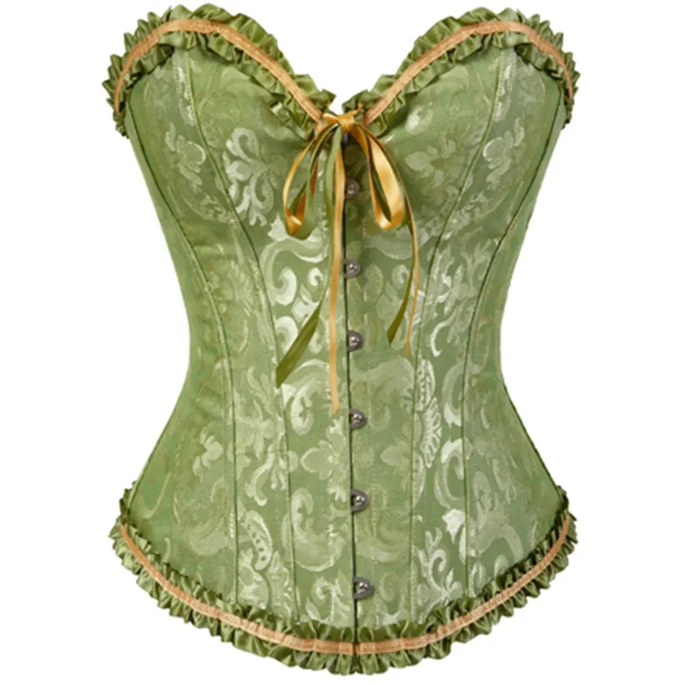 Vintage jacquard korset - Kyla