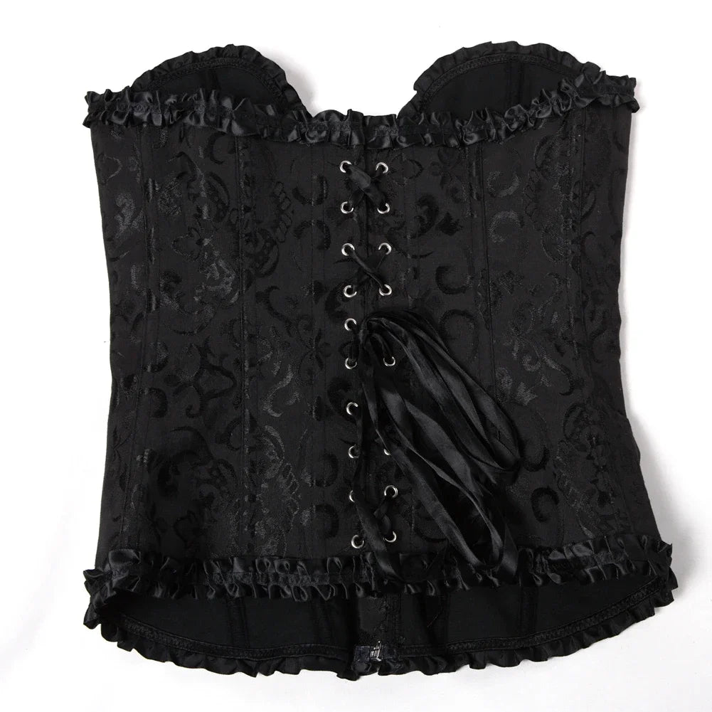 Vintage jacquard korset - Kyla