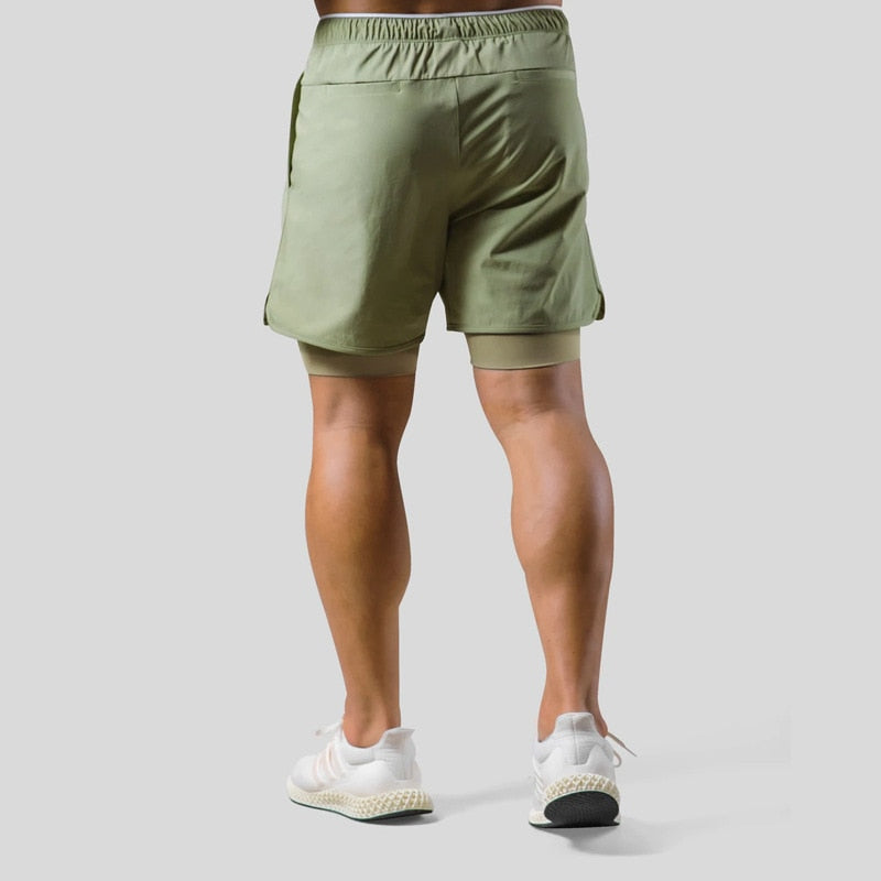 Twee-in-één sportshorts - Derek