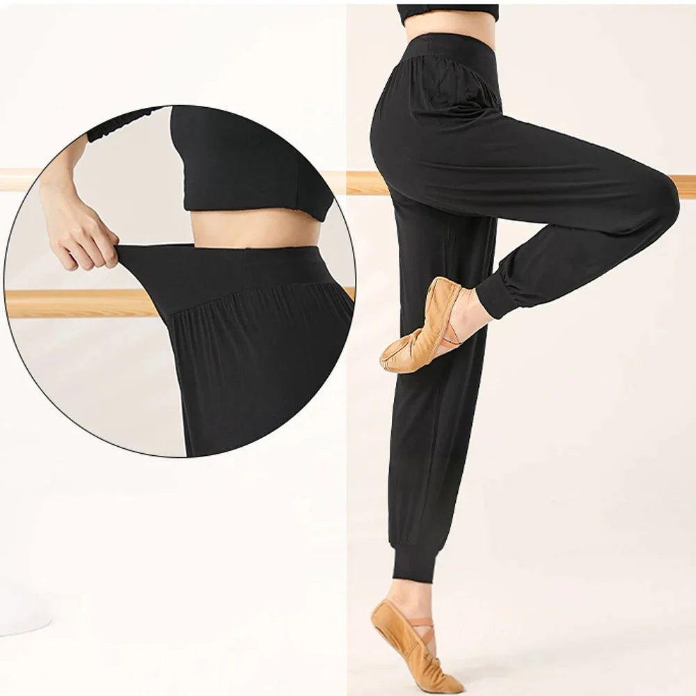 Zachte stretchy yogabroek met hoge taille - Winnie