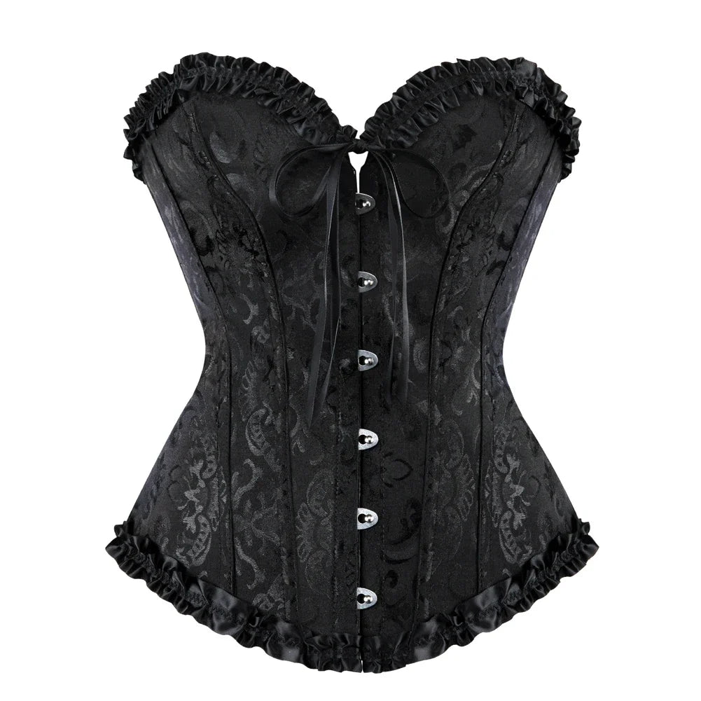 Vintage jacquard korset - Kyla