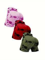 3-delige trendy fitness tie dye shorts - Amani