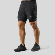 Twee-in-één sportshorts - Derek