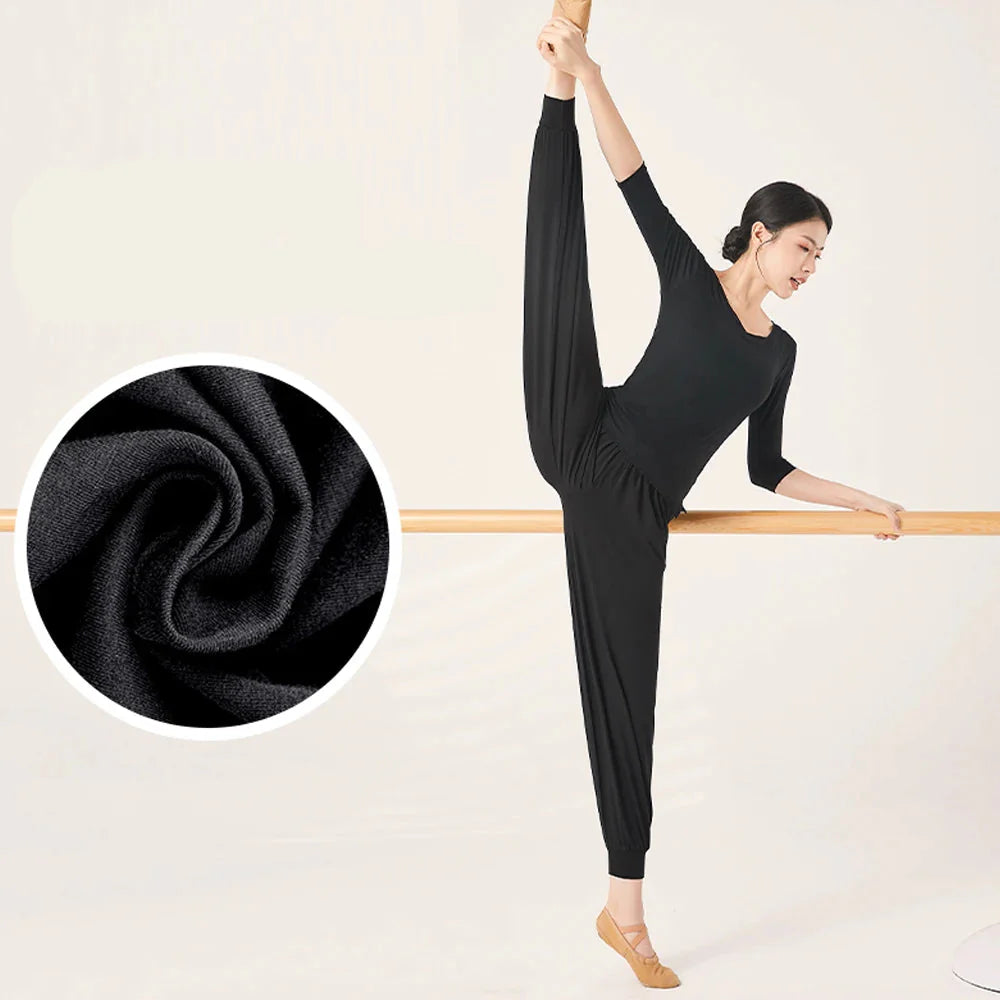 Zachte stretchy yogabroek met hoge taille - Winnie