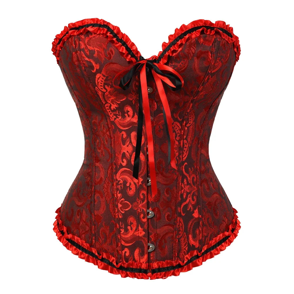 Vintage jacquard korset - Kyla