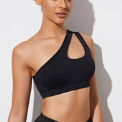 Dames fitnessbeha met één schouder - Kaitlyn
