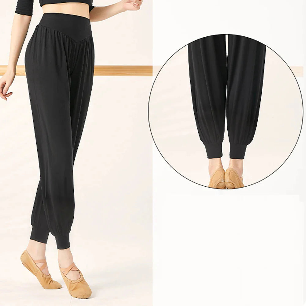 Zachte stretchy yogabroek met hoge taille - Winnie