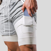 Twee-in-één sportshorts - Derek