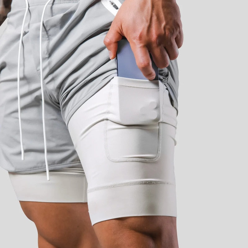 Twee-in-één sportshorts - Derek