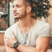 Kompashanger met gelaagde ketting - Jorge