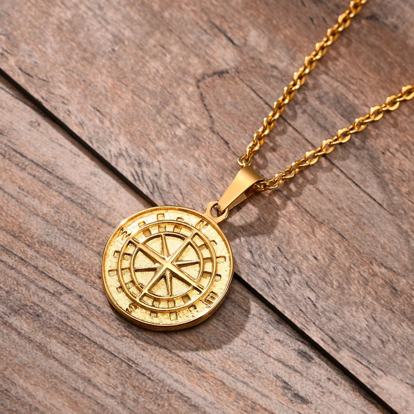 Kompashanger met gelaagde ketting - Jorge