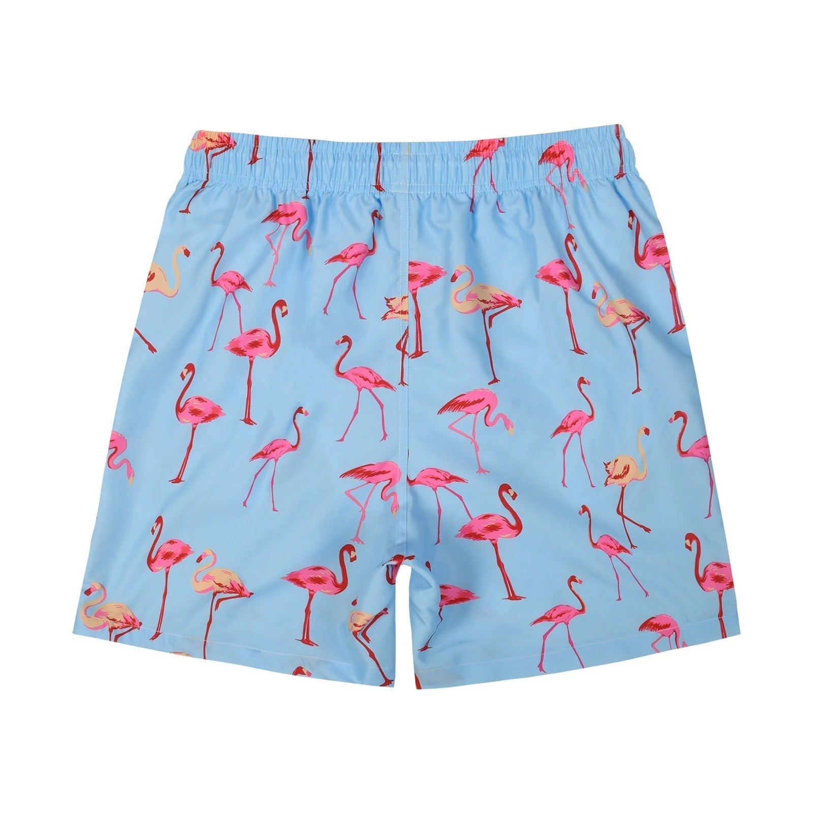 Lichtblauwe zwemshort met vogelprint - Hayden