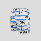 Witte zwemshort met boompatroon - Matias
