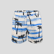 Witte zwemshort met boompatroon - Matias