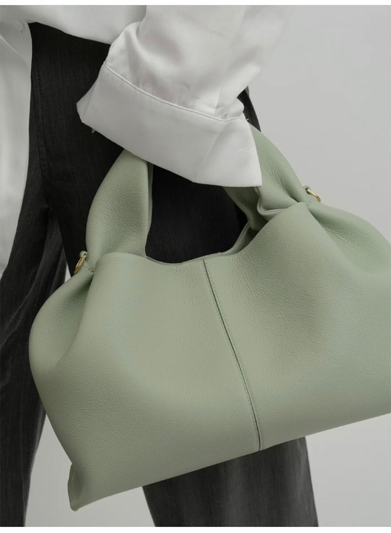 Vintage tas van zacht leer - Trina