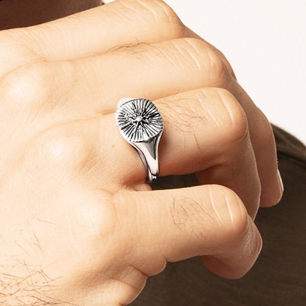 Vintage zegelring met ster - Rosie