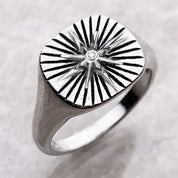 Vintage zegelring met ster - Rosie