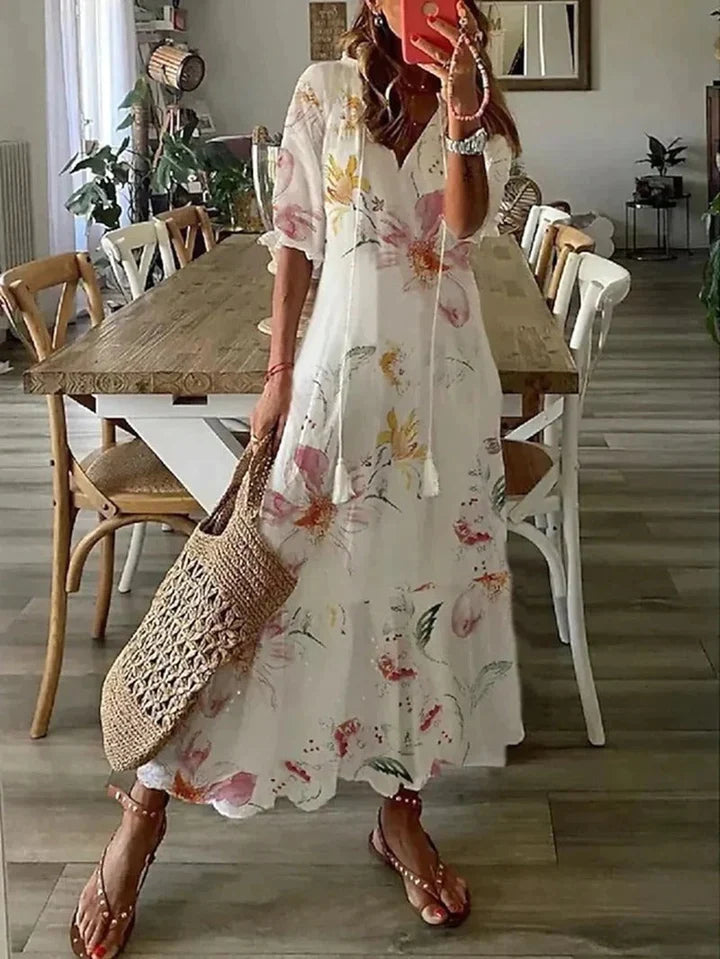 Sania - Boheemse maxi jurk