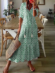 Sania - Boheemse maxi jurk