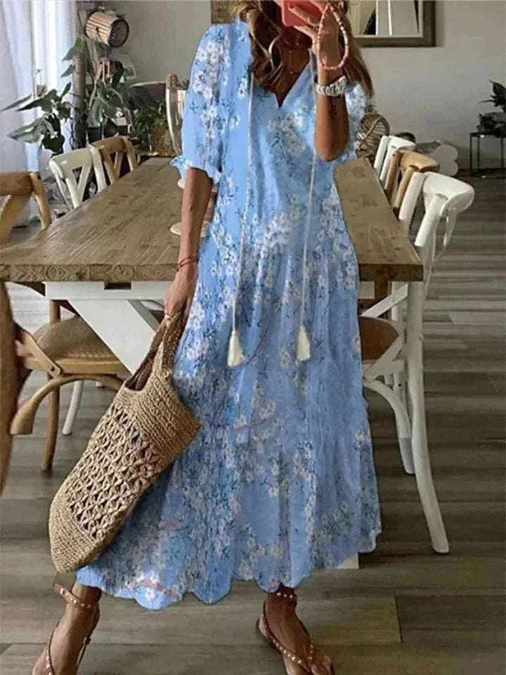 Sania - Boheemse maxi jurk