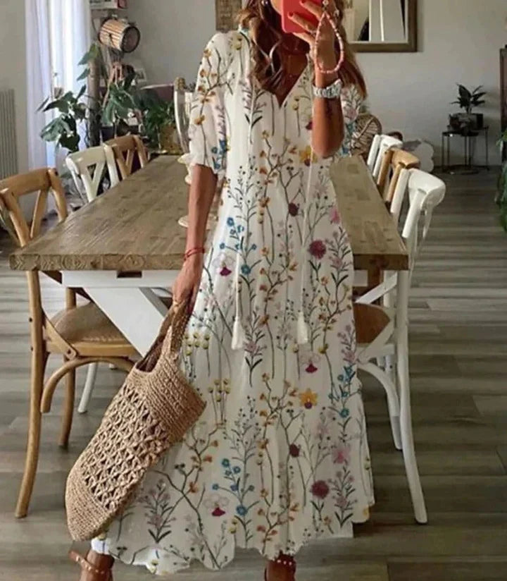 Sania - Boheemse maxi jurk