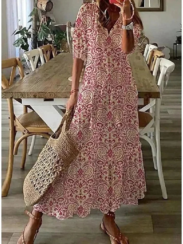 Sania - Boheemse maxi jurk